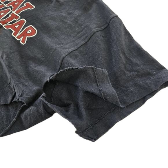 Vintage Pat Benatar Get Nervous Tour Shirt 1982-83 Black 2 Sided *CUT UP SCRAP - Picture 7 of 9